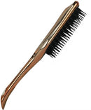 Prescott Wet and Dry Detangling Paddle Hairbrush Metallic Rose Gold - Rectangular Shape Head Ergonomic Handle Widely Spaced 325 Soft Bristles Suitable For Long Medium Thick And Wavy Hair Designed For Brushing Hair Extensions and Wigs Out Of Box Failure Wa