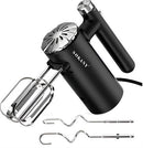 Sokany Electric Hand Mixer and Blender Black- Powerful 350w Motor 5-Speed Settings Ergonomic Design Includes 2 X Stainless Steel Flat Beaters And 2 X Stainless Steel Dough Hooks Colour Black 1 Year Warranty 1 year warranty