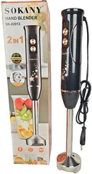 Sokany SK-02013 2 in 1 blender with Jar stainless steel 2 speed good quality 600W power multifunctional food processor