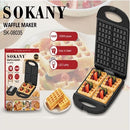 Sokany 4X Waffle Maker - 1200W power Easy to clean LED Lamp