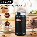 SOKANY 3027 Electric Grinder 220V 150W Coffee Bean Grinder Washable for Kitchen
