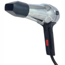 Casey LZZO Professional Salon Hot And Cold Air Hair Dryer - High Power 8500w Rated Motor Quick Drying 2x Speed Settings For Hot And Cold Overheating Protection Comfortable Grip Ergonomic Handle Concentrator Attachment Automatic Power Off Hang Loop Silver