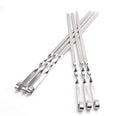 Casey 6 Piece Stainless Steel 45cm Length BBQ Kebab Skewers - Stainless Steel Skewers Are Rustproof And Reusable Perfect For Grilling Flat Metal Skewers Ensure Optimal Cooking And Easy Rotation Of Food Easy To Clean And Dishwasher Safe 30 cm Skewering Len