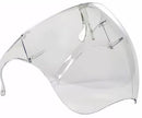 Casey Protective Transparent Anti Fog Isolation Face Shield with Spectacle Frame Mask Colour Clear