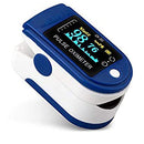 Casey Digital Fingertip Pulse Oximeter Colour: Blue - Non-Invasive Device Measures SPO2 (Blood Oxygen Saturation Levels) and Pulse Rate In 10 Seconds LED Display Automatically Shut Down 8 Seconds