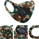 Casey Reusable 3D Structured Unisex Dual Layer Face Masks With Breath Valve Colour Camo Woodland Green-Masks Are Washable Reusable And Can Be Folded For Easy Carrying Breath Valve Closes When You Inhale And Opens When You Exhale 3D Structured Dual Layer D