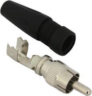 Securnix RCA male solderless connector with boot 10 Per Packet