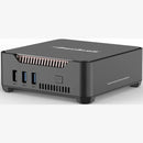 Decibell GK3 Intel N100 Mini Desktop PC - Intel Alder Lake N100 8GB DDR4 SO-DIMM Memory 256GB M.2 2280 NVME SSD WiFi 6 Bluetooth 4.2 USB 2.0 x 2 USB 3.2 x 2 HDMI 2.1 x 2 RJ45 x 1 VGA x 1 100~240V 50/60Hz Power Input 12V/2.5A Power Output Windows 11 Pro 1