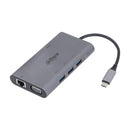 Dahua Tc39 9 In 1 Usb 3.1 Type-C To Usb 3.0 + Hdmi + Rj45 + Vga + Sd Tf +Pd Docking Station 1 Year Limited Warranty