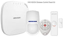 Hikvision Basic Wireless Alarm Control Panel Kit - Supports Up To 32 Wireless Inputs And 4 Wireless Output Expanders Two Way Wireless Technology Supports Wifi and Ethernet Lan ( No GPRS) Push Notification Via App Included 1x Wireless Control Panel 1x PIR