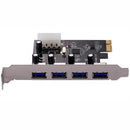 UniQue PCI-e x1 to 4x USB 3.0 Ports Card Limited Lifetime Warranty