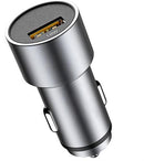 Ezra QC3.0 Quick Charge 1 Port Usb Car Charger Silver - Output Dc 5V-3.1A 9V-2A 12V-1.5A 1 Year Limited Warranty