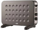 Alva Electric Convection Heater- Compact 2000w Electric Convection Heater 2 Heat Settings Thermostat Knob Low Noise Operation Sturdy Feet Design Heating Area: 22-26 m²Colour Metallic Grey 1 Year Warranty