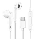 EZRA 3.5mm To TypeC White Digital Earphones 1.2m Length cable - Hifi Sound Plug And Play Digital Chip Earphone Engineered To Maxmimise Sound Output & Minimise Sound Loss 1 year Limited Warranty