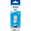 The Epson T03V24A is a 70 ml cyan ink bottle designed for Epson EcoTank printers offering a cost-effective solution with a high page yield of up to 6000 pages.