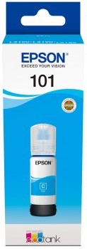 The Epson T03V24A is a 70 ml cyan ink bottle designed for Epson EcoTank printers offering a cost-effective solution with a high page yield of up to 6000 pages.