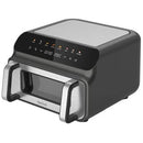 Feelive 10 Litre 2000w Air Fryer- Sensor Touch Control Panel LED Display 10 litre Cooking Capacity 8 Pre-Set Cooking Functions Powerful 2000w Output Temperature Setting: 80-230 Top And Bottom Heating Large Viewing Window Detachable Non-Stick Pot Pizza Fea