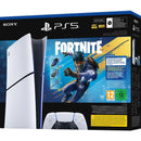 Sony PS5 Digital Fortnite Slim Console brings fast smooth gaming in a slim design. It comes with 825GB storage an ultra-high speed SSD and supports 4K gaming with up to 120fps on compatible TVs. Enjoy HDR for better colours plus backwards compatibility an