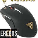 Gamdias Erebos GMS7510 MOBA gaming mouse with 8200 DPI 7 programmable buttons weight system ambidextrous panels. For PC. 1-year warranty.