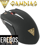 Gamdias Erebos GMS7510 MOBA gaming mouse with 8200 DPI 7 programmable buttons weight system ambidextrous panels. For PC. 1-year warranty.