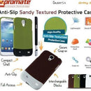 Promate Gritty.S4-Anti-slip sandy textured protective case-Green 1 Year Warranty