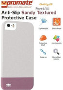 Promate Gritty-I5 Iphone 5 Anti-Slip Sandy Finishing Protective Case For Iphone 5 5S Colour:White Anti-Slip Sandy Finishing With Micro-Fiber Interior Protective Case For Iphone5 5S. Gritty.I5 For Iphone 5 5S Is Made Of A High-Quality Anti-Slip Texturized
