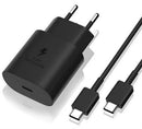 Ezra 25w TypeC Black Plug Set - TypeC to TypeC 1m Cable 5V-3A Pd Fast Charge 1 Year Limited Warranty