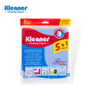 Kleaner Multi Purpose Household Non woven Eco friendly cleaning cloths 38*40cm ( Pack of 6 ) -Enjoy a sparkling streak-free shine with the blue non-woven cleaning cloth. This ultra-soft reusable cloth is ideal for dusting and wiping down delicate surfaces