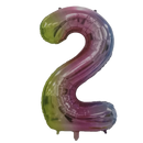 Casey 102cm Rainbow Balloon Number 2 -