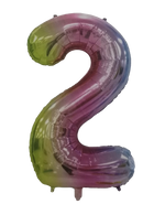 Casey 102cm Rainbow Balloon Number 2 -