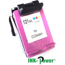Inkpower Generic Ink Cartridge For Hp 121Xl – Cc644He For Use With Deskjet D1560 D1663 F2423 F2480 F2483 F2493 D2563 D2663 F4473 F4483 F4583 D5563 C4683 C4783 C4793 C4795-Page Yield Up To 400 Pgs-Tri-Colour