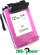Inkpower Generic Ink Cartridge For Hp 121Xl – Cc644He For Use With Deskjet D1560 D1663 F2423 F2480 F2483 F2493 D2563 D2663 F4473 F4483 F4583 D5563 C4683 C4783 C4793 C4795-Page Yield Up To 400 Pgs-Tri-Colour