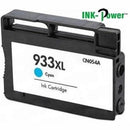 InkPower Generic Replacement for 933XL Cyan Ink Cartridge CN054AA -for use with HP OfficeJet 6100 e-Printer HP OfficeJet 6600 e-All-in-One HP OfficeJet 6700 Premium HP OfficeJet 7110 wide format Printer