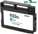 InkPower Generic Replacement for 933XL Cyan Ink Cartridge CN054AA -for use with HP OfficeJet 6100 e-Printer HP OfficeJet 6600 e-All-in-One HP OfficeJet 6700 Premium HP OfficeJet 7110 wide format Printer