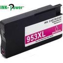 Inkpower Generic Replacement Cartridge F6U17AE for HP Officejet Ink Cartridge 953XL High Yield Magenta-Page Yield 1600 Pages with 5% Coverage for use with HP OfficeJet Pro 7720 Wide Format All-in-One Printer (Y0S18A) HP OfficeJet Pro 7730 Wide Format All-
