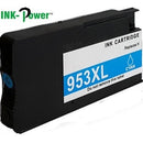 Inkpower Generic Replacement Cartridge F6U16AE for HP Officejet Ink Cartridge 953XL High Yield Cyan-Page Yield 1600 Pages with 5% Coverage for use with HP OfficeJet Pro 7720 Wide Format All-in-One Printer (Y0S18A) HP OfficeJet Pro 7730 Wide Format All-in-