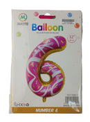 Casey 102cm Donut Balloon Number 6 -