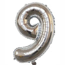 Casey 102cm Silver Balloon Number.9