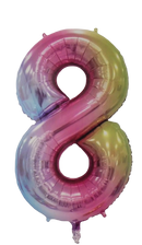 Casey 102cm Rainbow Balloon Number 8 -