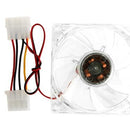 UniQue 80mm Clear Case Fan With Blue LED