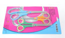 Casey 3 pc Multicolour Household Scissor Pack - Hardened blade light weight Multipurpose Household Scissors Stainless steel Sizes 1417 and 22cm Out of box Failure warranty