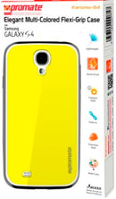 Promate Karizmo-S4 Elegant Flexi-Grip Case for Samsung Galaxy S4-Yellow 1 Year Warranty