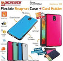 Promate Karizmo-N3.Pink Elegant Multi-Color Flexi-Grip Case For Galaxy Note 3 Pink 1 Year Warranty