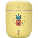Casey Chamomile Pineapple Design Multifunctional Portable 200ml USB Humidifier Air Purifier Mist Maker with LED light For Home Office and Car-Yellow