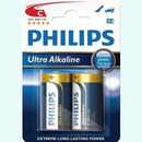Philips Ultra Alkaline Battery Lr14E2B 2 X Type C Lr14 Ultra Alkaline Batteries 15.V Up To 5 Years Shelf Life –Ideal For Use With High-Drain Devices Such As Music Stereo Devices Remote Control Cars Children'S Toys Portable Radios -2 Per Pack
