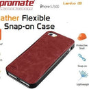 Promate Lanko.I5 Iphone 5 Hand-Crafted Leather Case Protective Elegant & Flexible For Iphone 5 5S Colour:Brown Flexible Snap-On Case Wrapped In Hand Crafted Leather For Iphone5 5Slanko.I5 Is An Elegant Case That Protects Your Iphone 5 5S In A High Quality