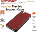 Promate Lanko.I5 Iphone 5 Hand-Crafted Leather Case Protective Elegant & Flexible For Iphone 5 5S Colour:Brown Flexible Snap-On Case Wrapped In Hand Crafted Leather For Iphone5 5Slanko.I5 Is An Elegant Case That Protects Your Iphone 5 5S In A High Quality