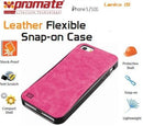 Promate Lanko.I5 Iphone 5 Hand-Crafted Leather Case Protective Elegant & Flexible For Iphone 5 5S Colour:Pink Flexible Snap-On Case Wrapped In Hand Crafted Leather For Iphone5 5Slanko.I5 Is An Elegant Case That Protects Your Iphone 5 5S In A High Quality