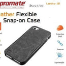 Promate Lanko.I5 Iphone 5 Hand-Crafted Leather Case Protective Elegant & Flexible For Iphone 5 5S Colour:Black Flexible Snap-On Case Wrapped In Hand Crafted Leather For Iphone5 5Slanko.I5 Is An Elegant Case That Protects Your Iphone 5 5S In A High Quality