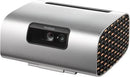 Viewsonic M10 Portable Rgb Laser Smart Projector With Harman Kardon Speaker - 2200 (Ansi Lumens); Contrast Ratio: 3000000:1; Throw Ratio: 1.2; Throw Distance: 1.06M-4.78M (100 Inch @ 2.66M); Hdmi: 1 (Hdmi 2.0 Hdcp 2.2) Usb Type C: 1 (5V 2A) Audio-In (Blu